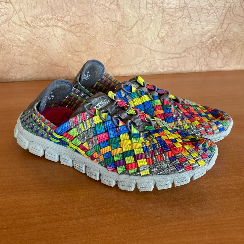 Corky’S Rainbow Weave sneakers women’s 9